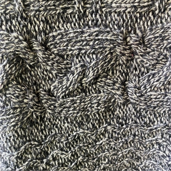 Anthropologie Bird on Wire Charcoal Gray High Low Open Front Wool Cardigan SZ M - Picture 9 of 10